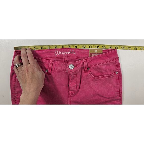 NWT Lola jegging size 8 barbie pink mid rise stretch jeans casual flirty chic - Picture 6 of 8